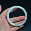 Natural color stone jade bangle jadeite bracelet 61mm - Image 2