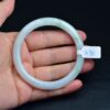 Light green Natural Myanmar Jadeite bangle jade Bracelet 59 mm BG01590012 - Image 4