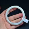 White Handmade Natural Gemstone Round Jadeite Bracelet 59 mm BG01590014 - Image 4