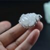 Jade Buddha Amulet Pendant silver 925 certified necklace JPT00000075 - Image 3