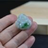 Natural Green Chinese Jade Laugh Buddha Pendant certified necklace JPT00000039 - Image 2