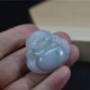 Natural Green Chinese Jade Laugh Buddha Pendant certified necklace JPT00000038