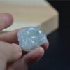 Natural Icy Chinese Jade Laugh Buddha Pendant certified necklace JPT00000037 - Image 4
