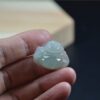 Natural Icy Chinese Jade Laugh Buddha Pendant certified necklace JPT00000034 - Image 4