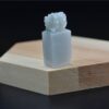 Jade Stone Stamp Statue Genuine untreated Jadeite Seal JPT00000052 - Image 3