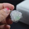 Green Chinese Jade Buddha Amulet Pendant silver 925 certified necklace JPT00000072 - Image 3
