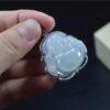 Natural Jade Buddha Amulet Pendant silver 925 certified necklace JPT00000074