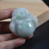 Natural Real Green Chinese Jade Laugh Buddha Pendant certified necklace 4767 - Image 4