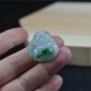 Natural Green Chinese Jade Laugh Buddha Pendant certified necklace JPT00000039