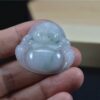Natural Green Chinese Jade Laugh Buddha Pendant certified necklace JPT00000038 - Image 2