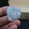 Natural Green Chinese Jade Laugh Buddha Pendant certified necklace JPT00000038 - Image 3