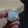 Chinese Jade Laugh Buddha Pendant certified necklace JPT00000036