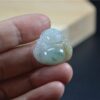 3 Color Yellow Icy Chinese Jade Laugh Buddha Pendant certified necklaceJPT00000035