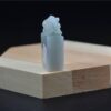 Jade Stone Stamp Statue Genuine untreated Jadeite Seal JPT00000052 - Image 4