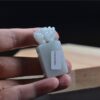 Jade Stone Stamp Statue Genuine untreated Jadeite Seal JPT00000052 - Image 6