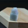 Jade Stone Stamp Statue Genuine untreated Jadeite Seal JPT00000051 - Image 3