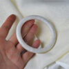 Large Real Green Jadeite Jade Bangle Burmese Bracelet Authentic natural jade bangle 59 mm - Image 2