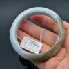 Brown jade bangle real jadeite bracelet Burma stone 56 mm - Image 8