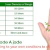Translucent Jadeite Bangle - Light & Dark Green, 57mm - Image 9