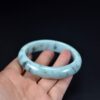 Translucent Jadeite Bangle - Light & Dark Green, 57mm - Image 4