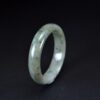 Faint Green Jadeite Bangle, 58mm Natural Jade Bangle - Image 3
