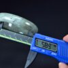 Faint Green Jadeite Bangle, 58mm Natural Jade Bangle - Image 7