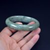 Grey Green Burma Jadeite Bangles 62 mm - Image 5