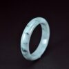 Translucent Jadeite Bangle - Light & Dark Green, 57mm - Image 3
