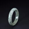 Faint Green Jadeite Bangle, 58mm Natural Jade Bangle - Image 2