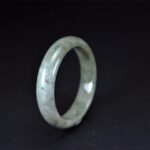 Faint Green Jadeite Bangle, 58mm Natural Jade Bangle BG01580054