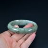 Faint Green Jadeite Bangle, 58mm Natural Jade Bangle - Image 5