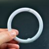 Myanmar gemstone jadeite bracelet, true stone bangle, 57mm - Image 3