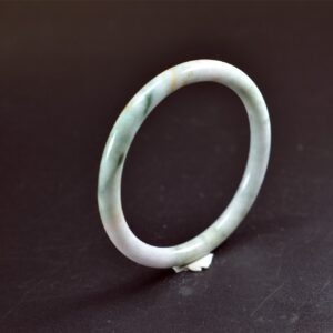 Multicolor Burmese jade bangles, Type A, real stone bracelet, 57mm BG01570002