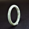 Myanmar gemstone jadeite bracelet, round cut stone carving bangle 59mm