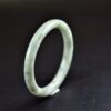 Myanmar gemstone jadeite bracelet, round cut stone carving bangle 59mm - Image 2