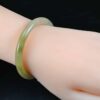 Yellow Natural Grade A Jadeite Jade Bangle Bracelet, Burmese (Myanmar) Gemstones, Jewelry 51mm - Image 4
