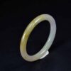 Yellow Natural Grade A Jadeite Jade Bangle Bracelet, Burmese (Myanmar) Gemstones, Jewelry 51mm