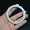 Large Real Green Jadeite Jade Bangle Burmese Bracelet 59 mm - Image 2