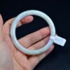 Large Real Green Jadeite Jade Bangle Burmese Bracelet 59 mm - Image 4
