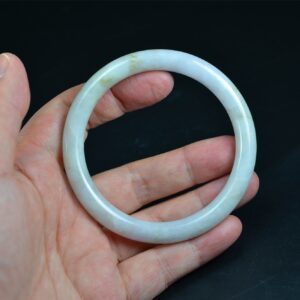 Large Real Green Jadeite Jade Bangle Burmese Bracelet 59 mm BG01590003