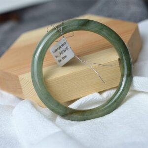 Natural Bangle Bracelet A grade green Jadeite  55 mm BG01550007