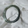 Green Chinese jade bangle, grade A jadeite gemstone bangle, Asian jewelry - Image 4