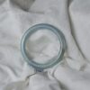 Blue Burmese jade bangles, Type A, real stone bracelet, 57mm - Image 2