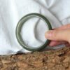 Authentic Natural Jade Bangle Green bracelet 55mm - Image 3