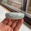 Green Luck Jade Bangle Bracelet, grade A jade gemstone bracelet, Asian jewelry 58mm - Image 2
