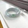 Green Luck Jade Bangle Bracelet, grade A jade gemstone bracelet, Asian jewelry 58mm - Image 6