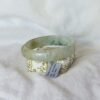 Light Green Ruyi Carved Jade Bracelet Untreated Burmese Jade Gift Jadeite Bangle 59mm - Image 3