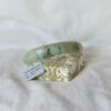Light Green Ruyi Carved Jade Bracelet Untreated Burmese Jade Gift Jadeite Bangle 59mm - Image 5