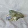Light Green Ruyi Carved Jade Bracelet Untreated Burmese Jade Gift Jadeite Bangle 59mm