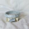 Solid Natural Stone Bracelet 58mm Untreated Green Jade Bangle Burmese Jade Jewelry Gift - Image 3